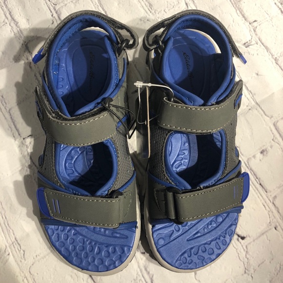 NIB! KIDS Eddie Bauer Mikey Sandal Blue & Gray - Picture 3 of 12